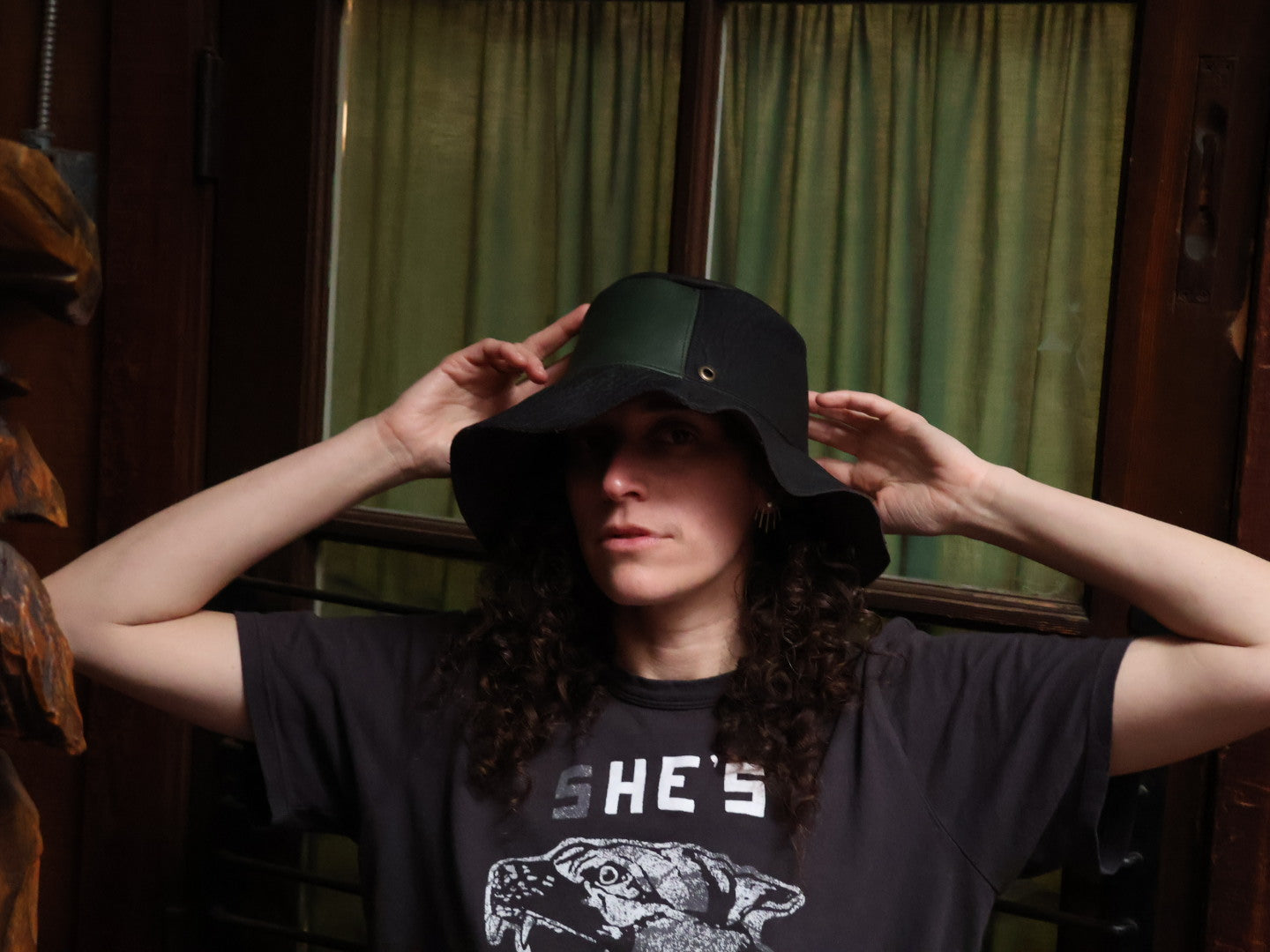 1 of 1 Bucket Hat | black+green
