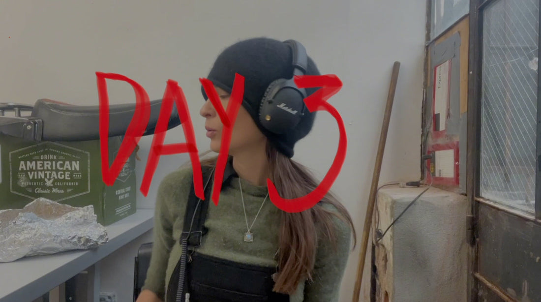 VIDEO: day 3 at my Brooklyn leather studio