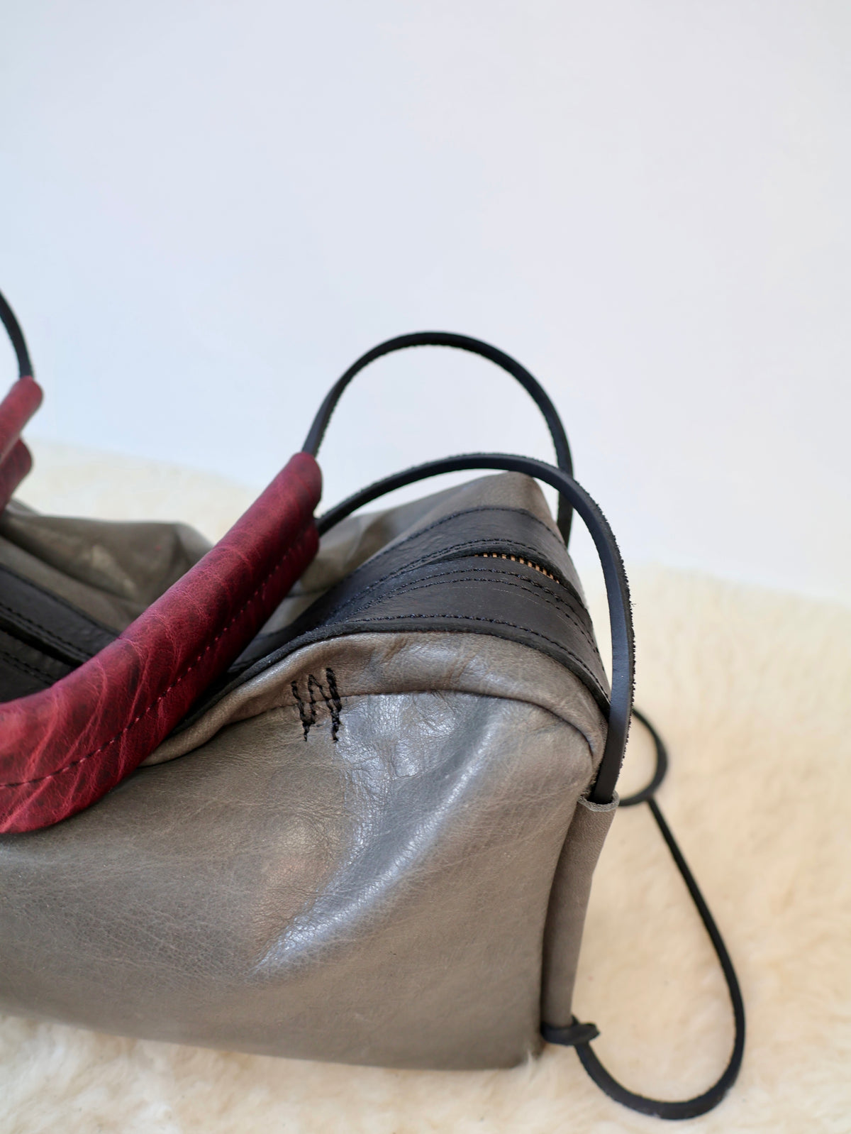 Box Bag | slate / purple