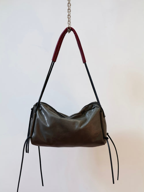 Box Bag | slate / purple