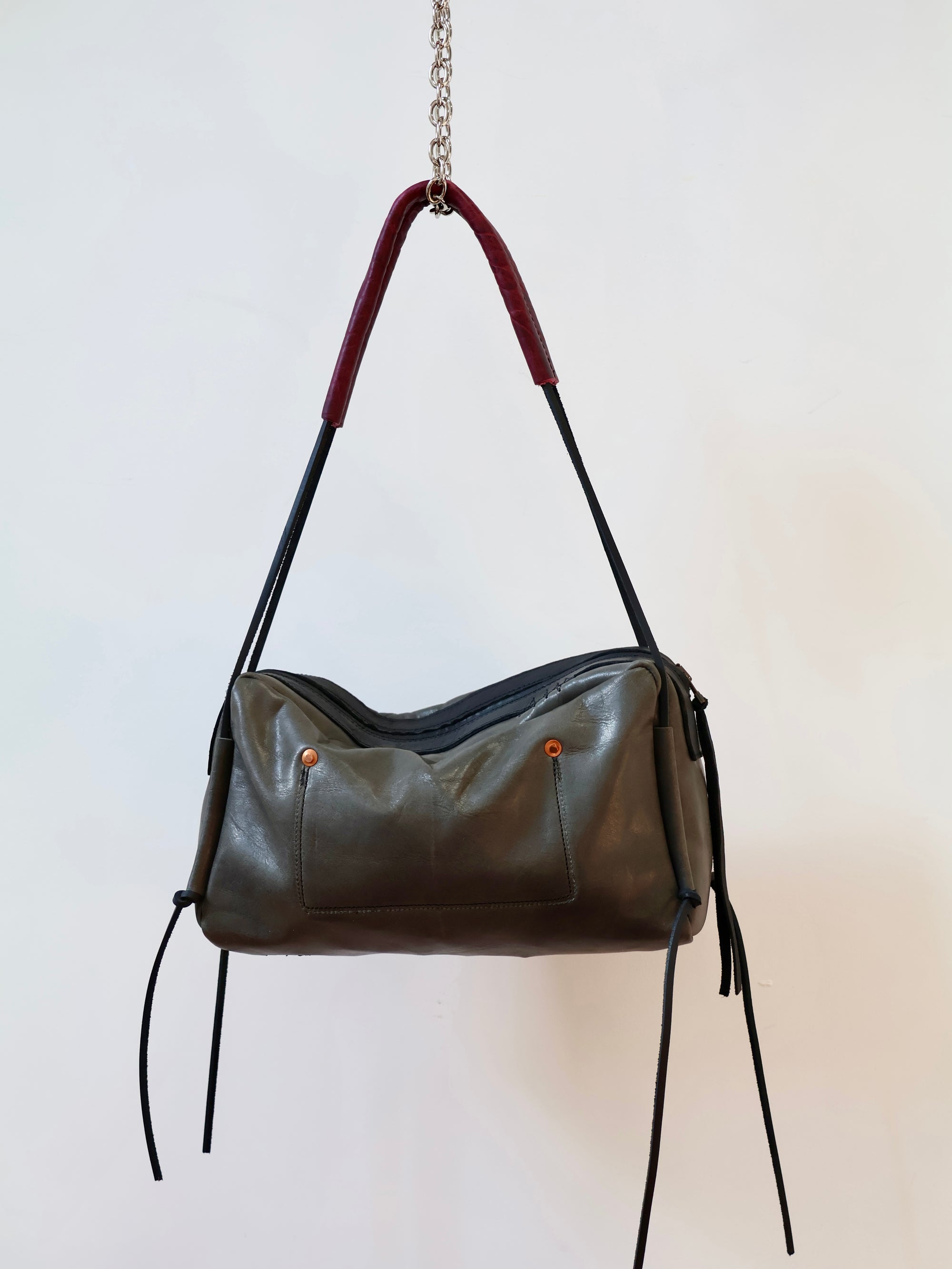 Box Bag | slate / purple