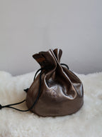 1 of 1 Mini Cinchtop Shoulder Bag | metallic pewter