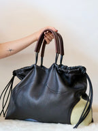 Ragga Market Tote | stitch black + pastel + handpainted